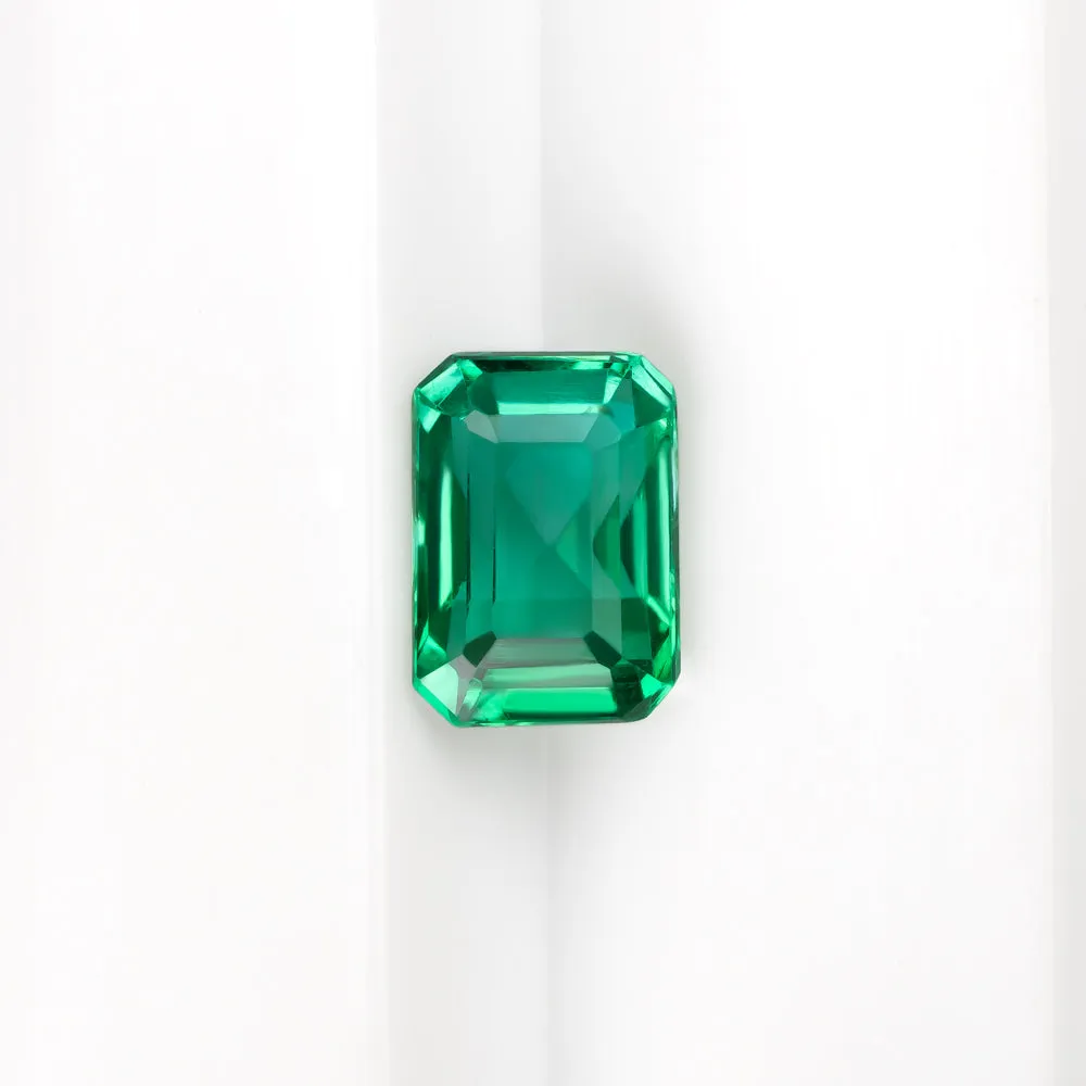 0.74ct EMERALD LOOSE STONE EMERALD SHAPE CUT NATURAL GEMSTONE GREEN 3/4 CARAT