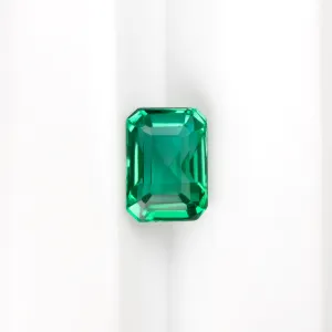 0.74ct EMERALD LOOSE STONE EMERALD SHAPE CUT NATURAL GEMSTONE GREEN 3/4 CARAT