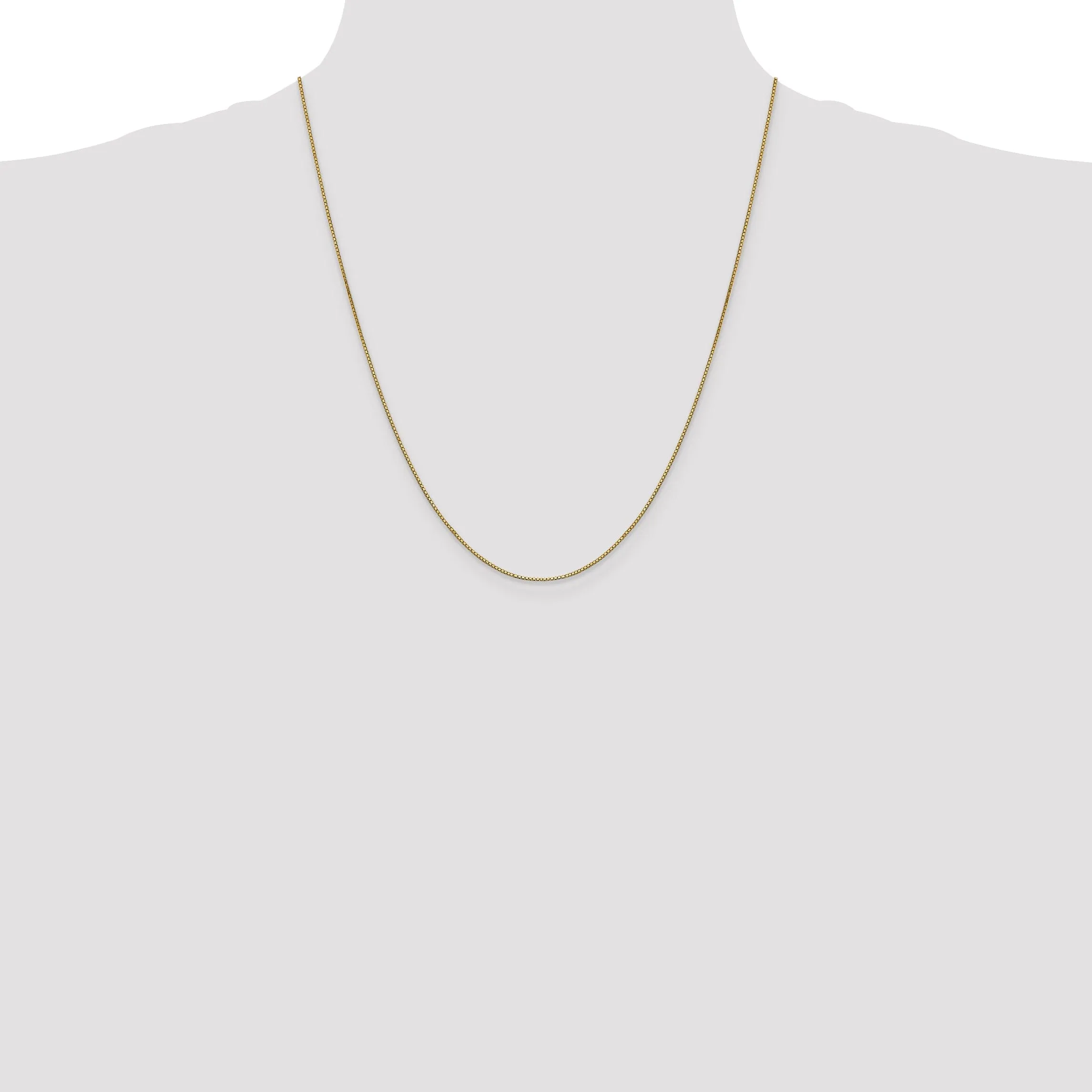 10k Yellow Gold Box Chain .90MM