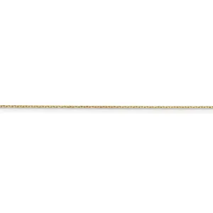 14k Yellow Gold 0.80mm Solid D.C Cable Chain