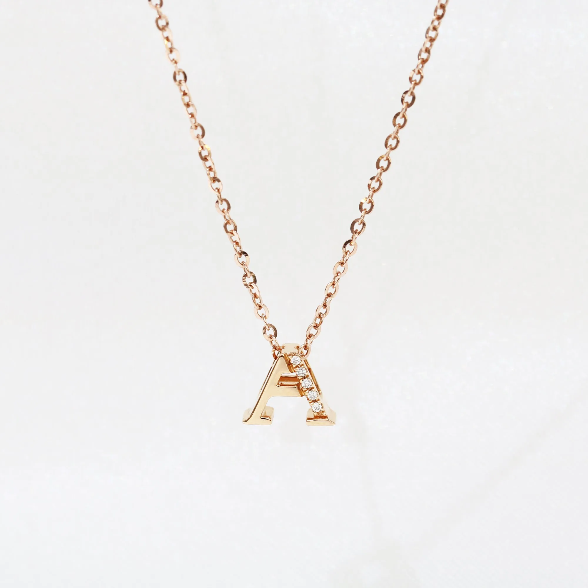 18k Gold Chain Necklace, Different styles (White/Rose/Yellow Gold)