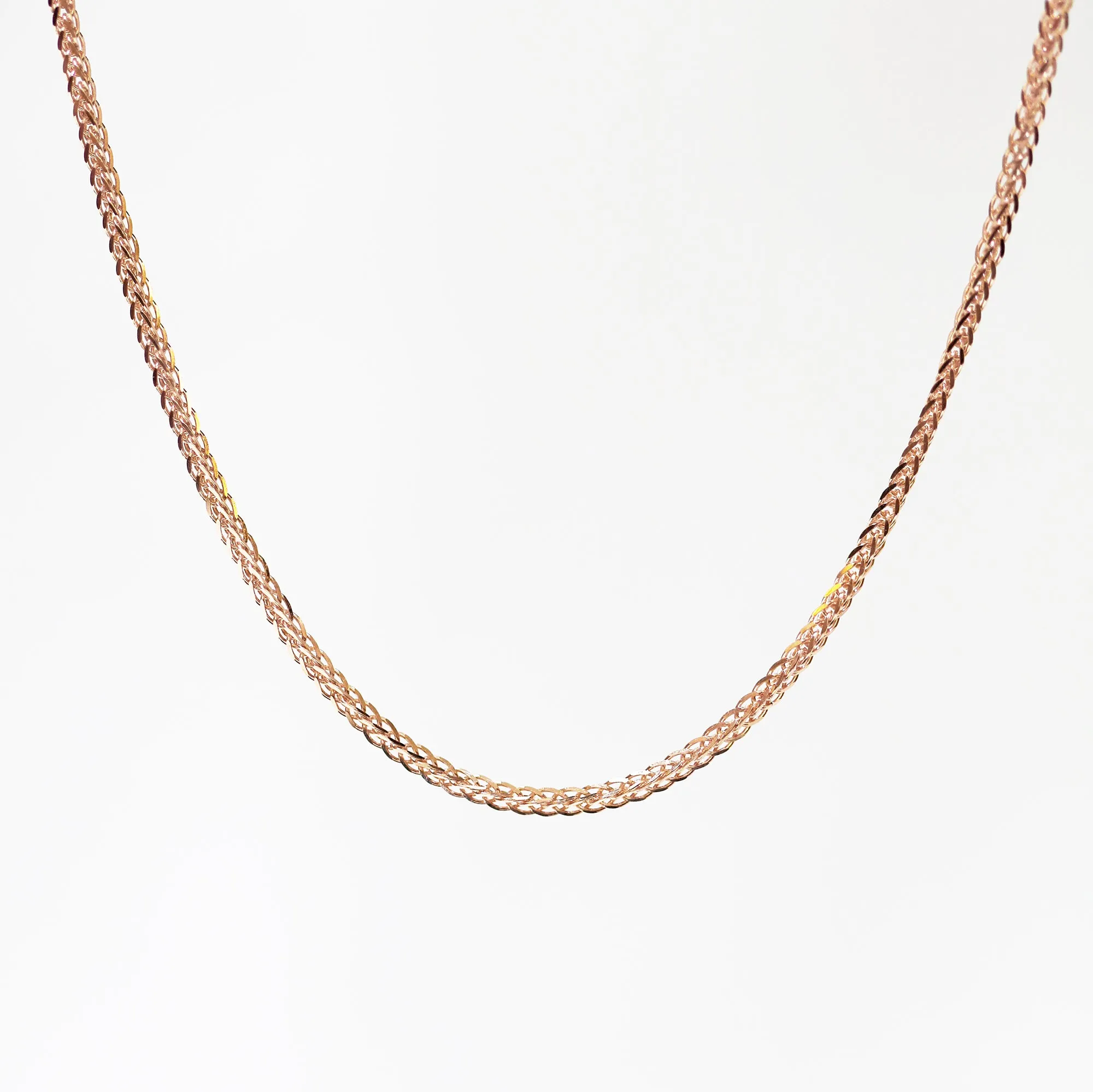 18k Gold Chain Necklace, Different styles (White/Rose/Yellow Gold)