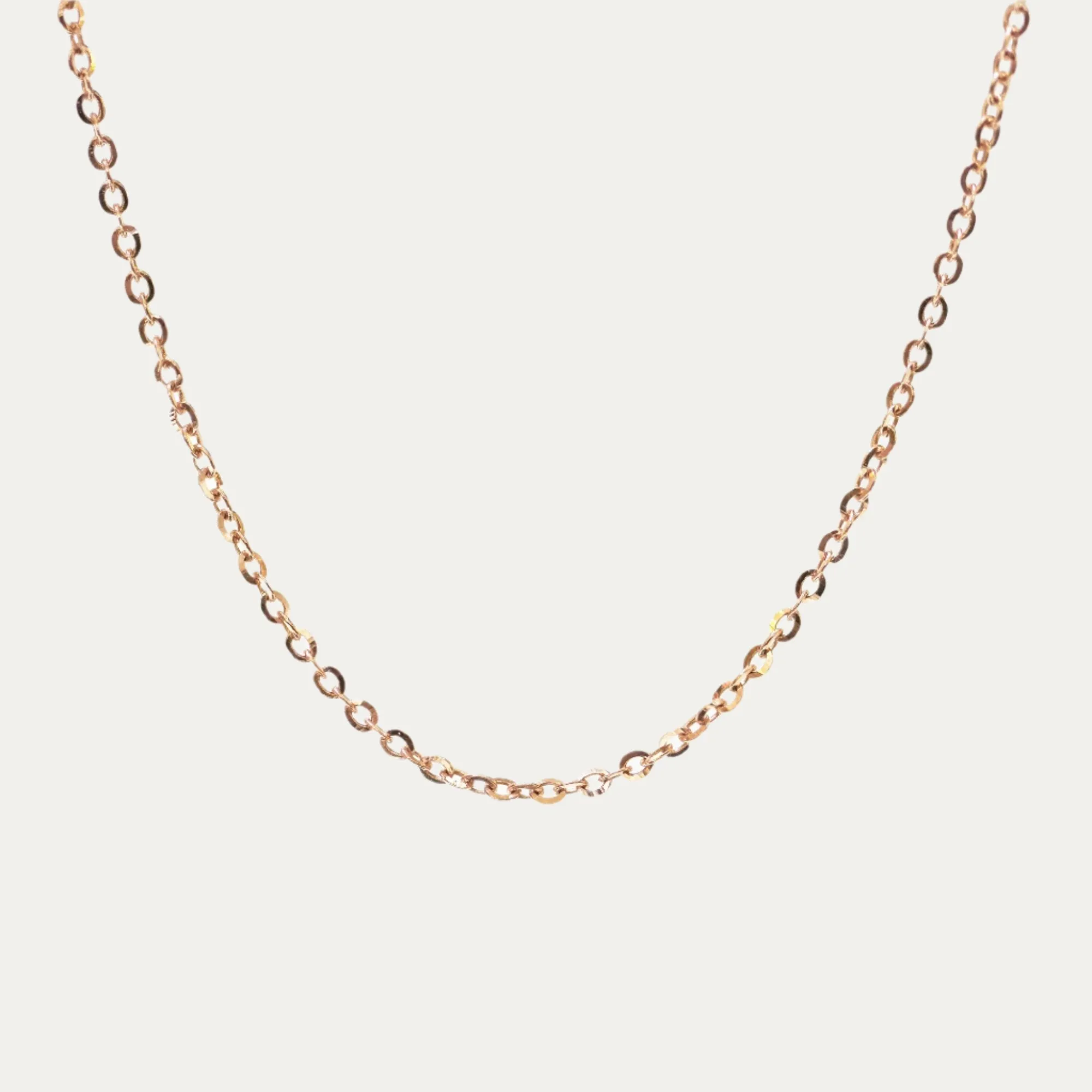 18k Gold Chain Necklace, Different styles (White/Rose/Yellow Gold)