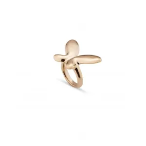 18K Gold Plated Butterfly Effect Ring ANI0796ORO000