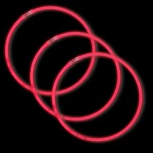 22" Red Glow Necklace (Tube/50 Pieces)