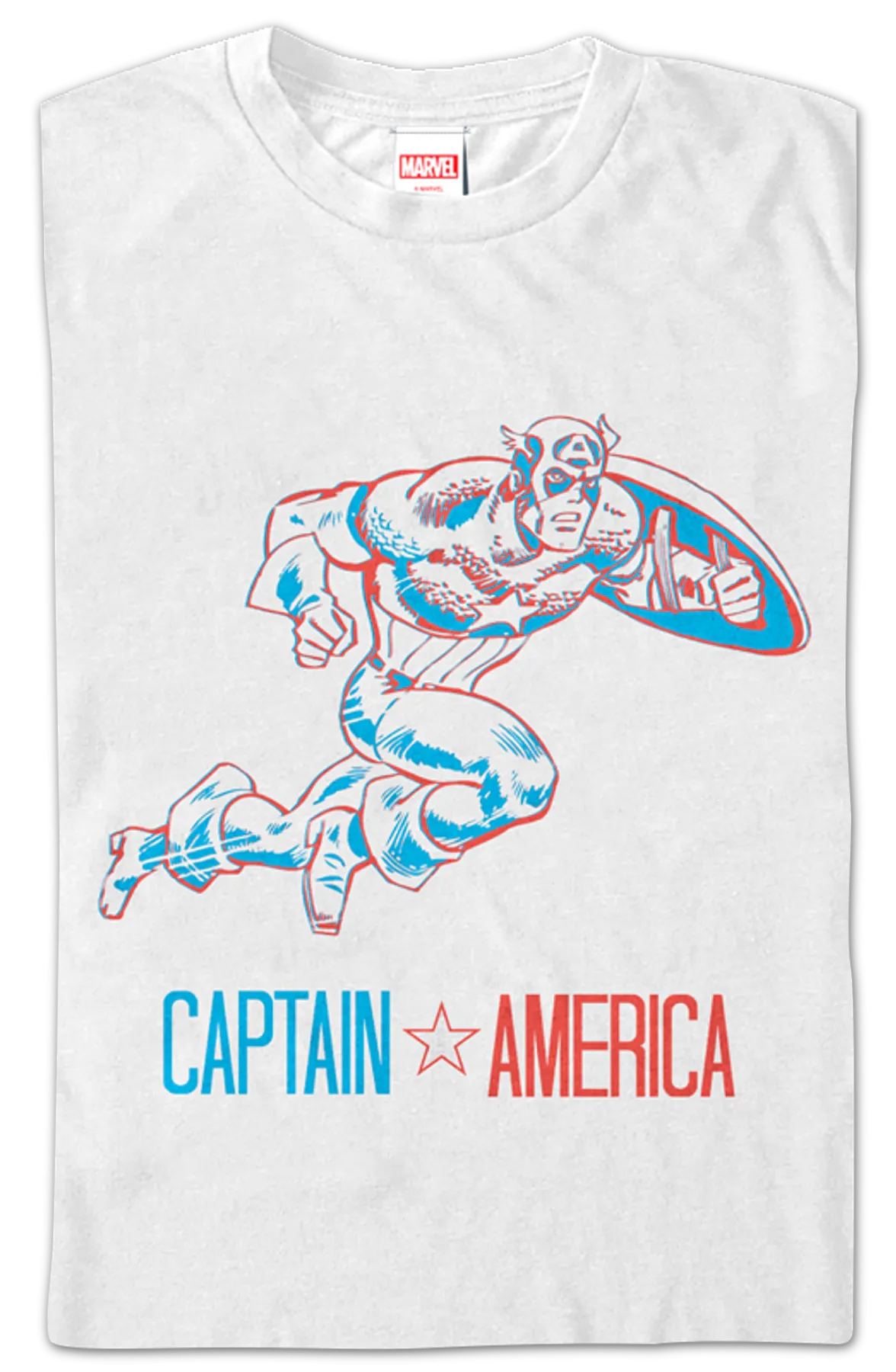 3-D Captain America T-Shirt