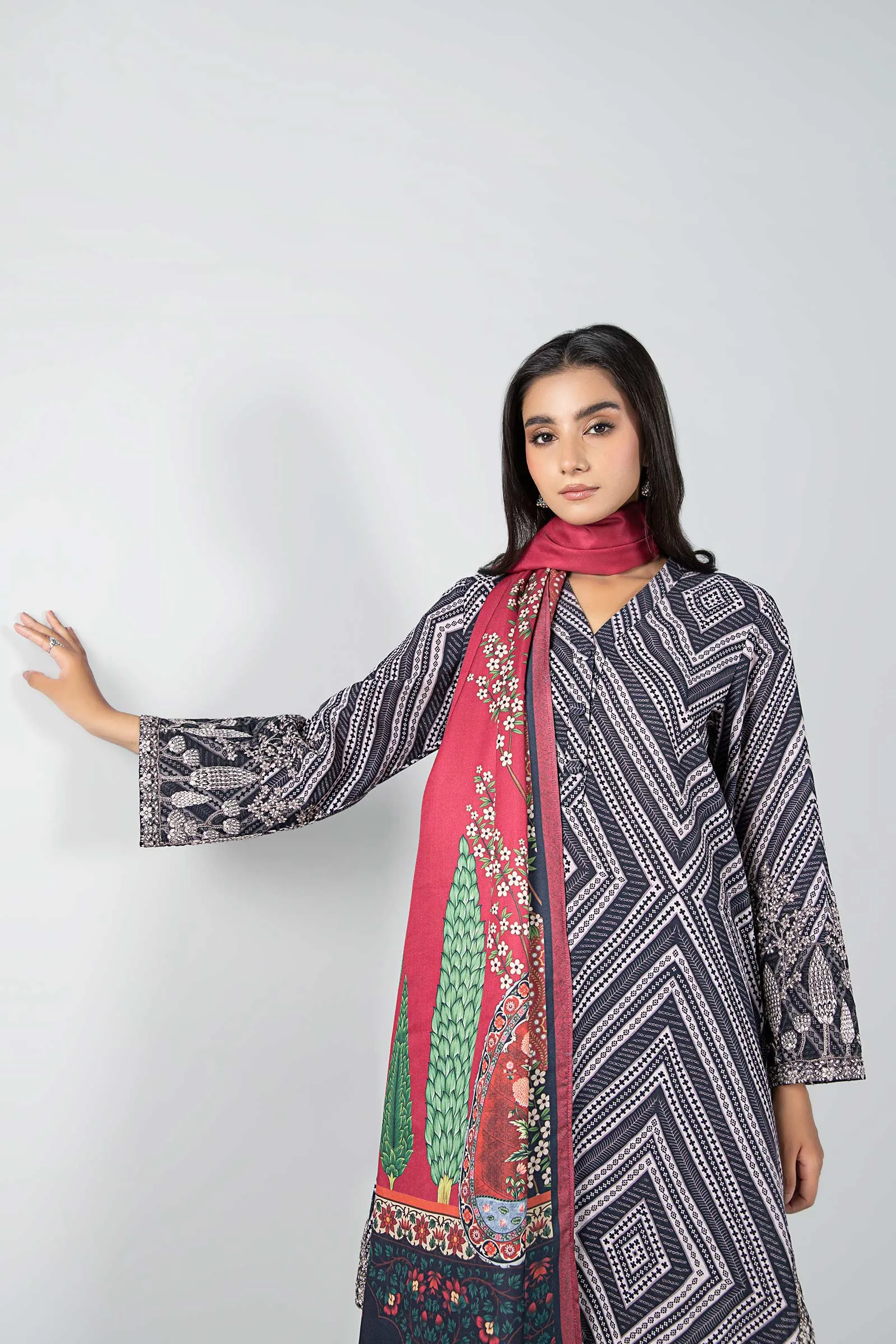 3 Piece - Khaddar Suit | MB-US23-208-A