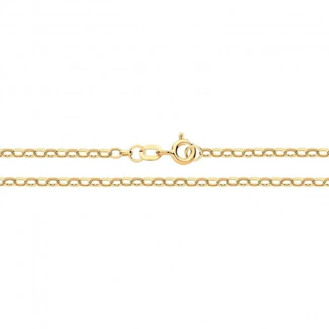 9ct Gold Diamond Cut Belcher Chain CH369