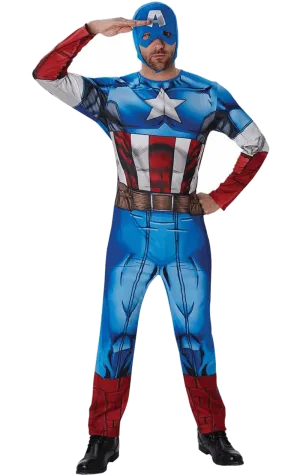 Adult Classic Captain America Costume