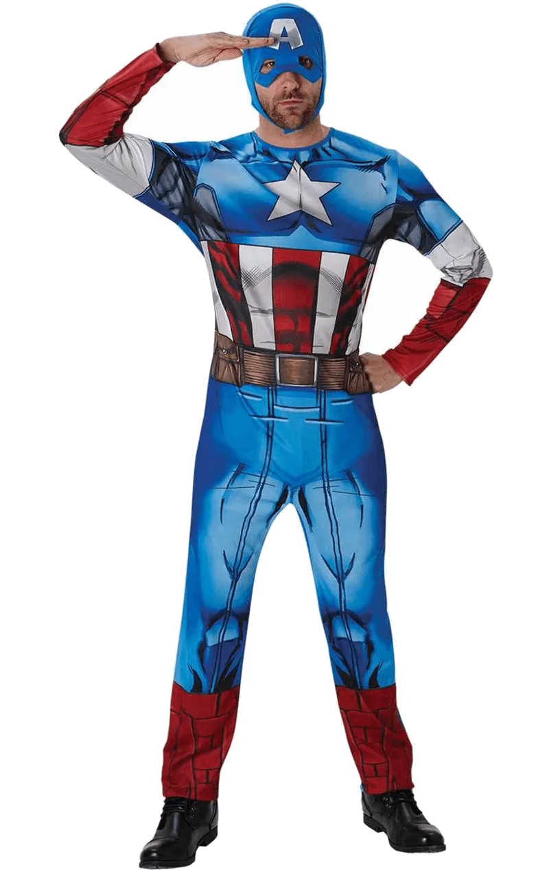 Adult Classic Captain America Costume