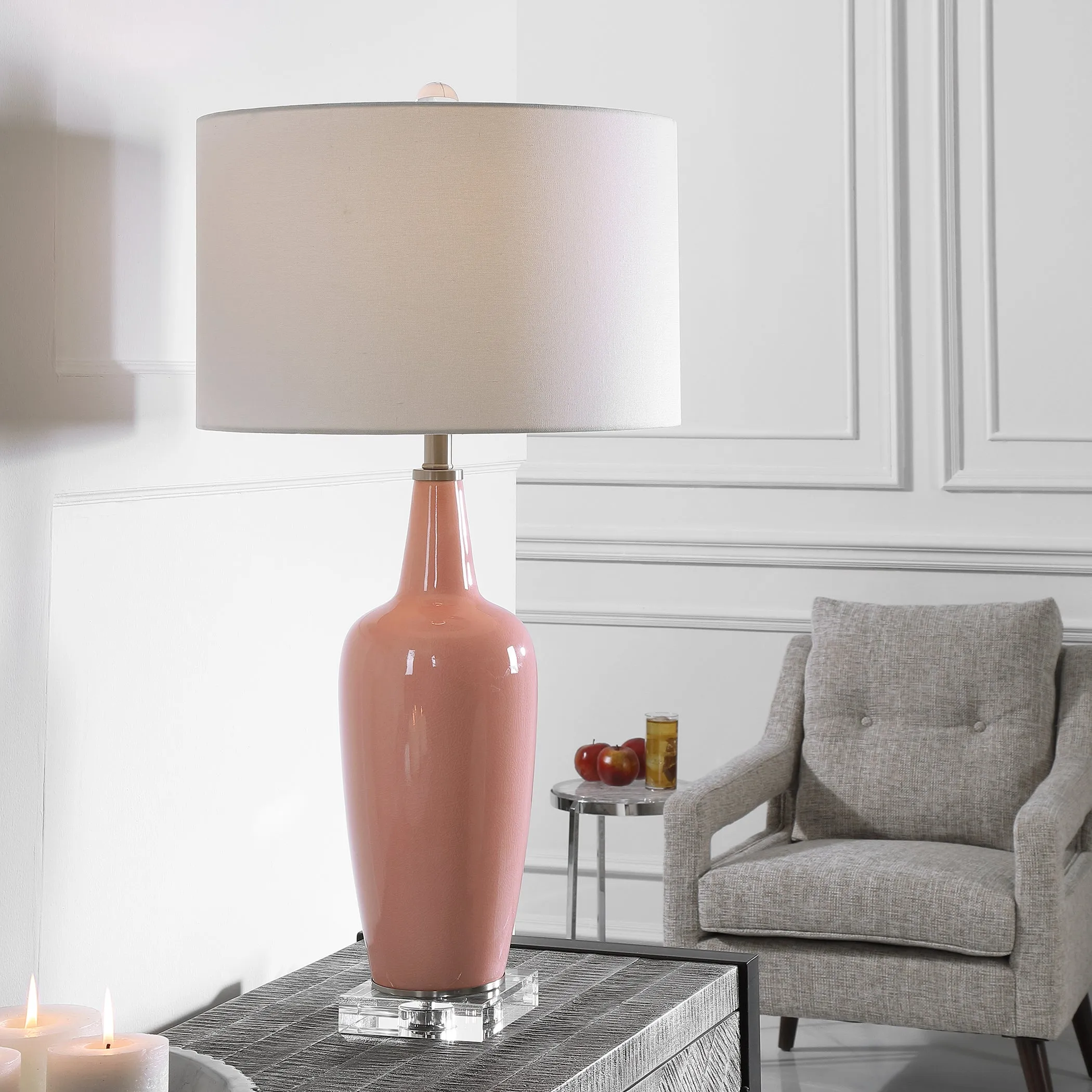 Anastasia Light Pink Table Lamp