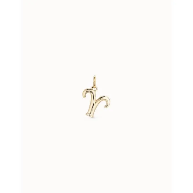 Aries Golden Metal Charm