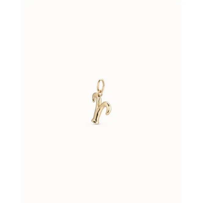 Aries Golden Metal Charm