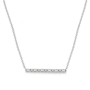 Ashi .15ctw Diamond Bar Necklace