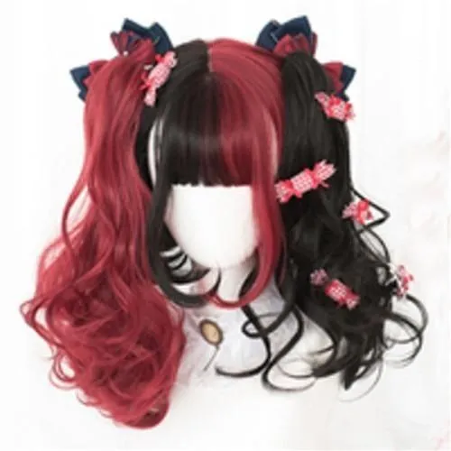 Black & Red Wig