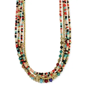 Bohemian Multi Beaded Necklace