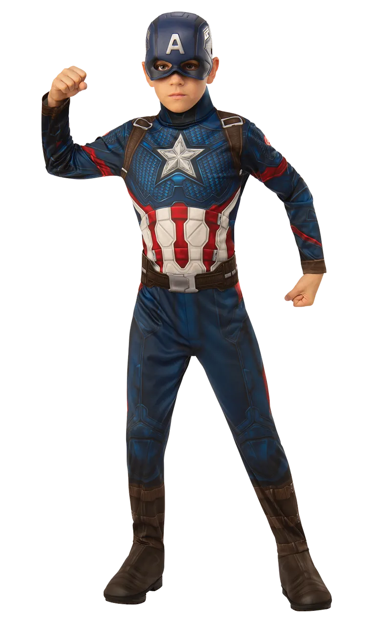 Boys Captain America Endgame Costume