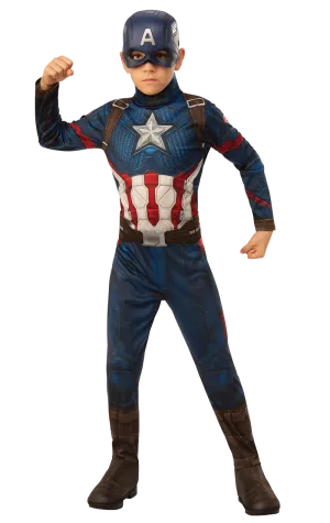 Boys Captain America Endgame Costume