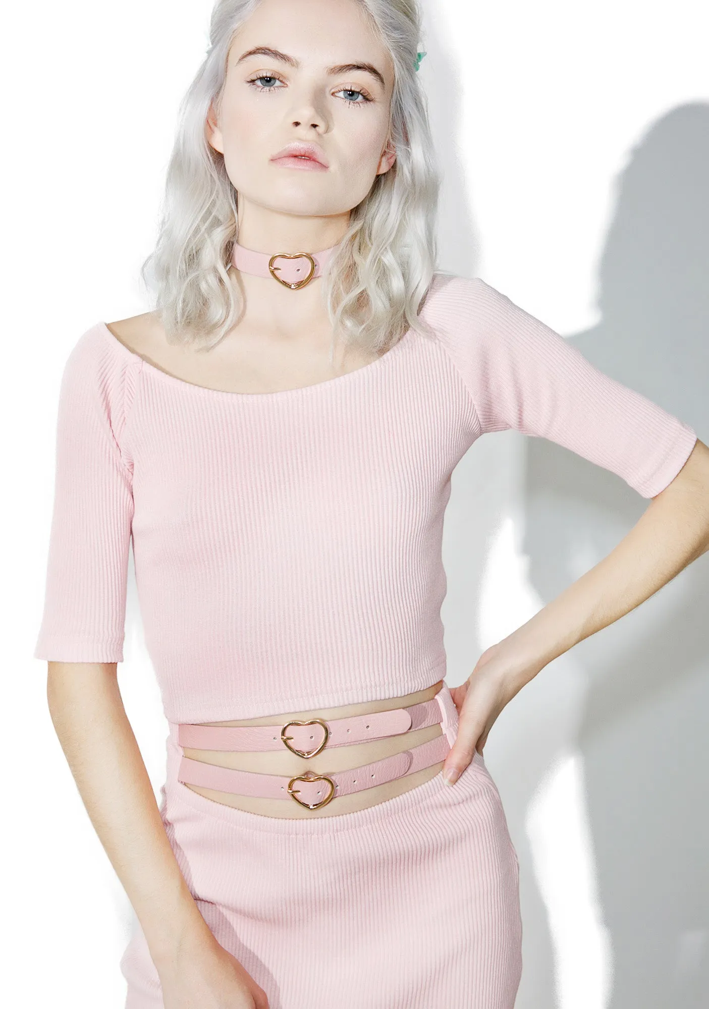 Candy Heart Choker Top