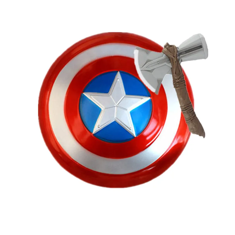 Captain America Shield and Thor's Hammer, Thor's Axe, Marvel Avengers Endgame Props, Great Halloween Gifts