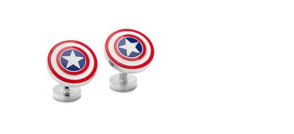 Captain America Shield Cufflinks