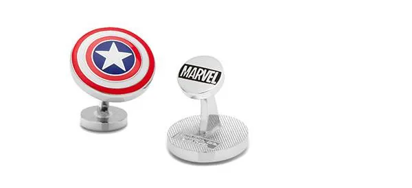 Captain America Shield Cufflinks