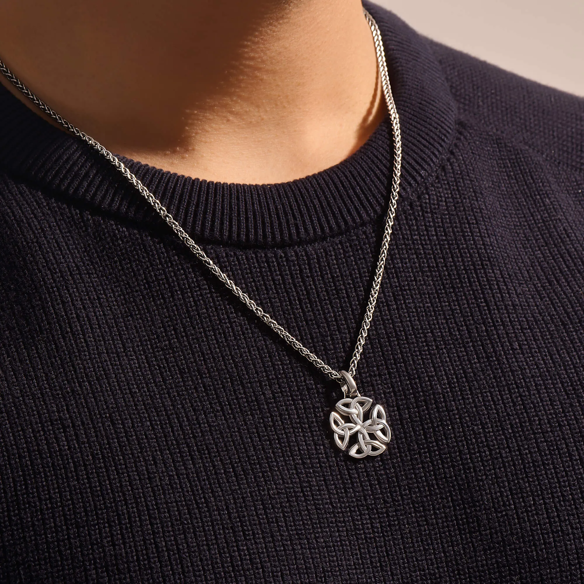 Celtic Dara Knot Necklace with Chain