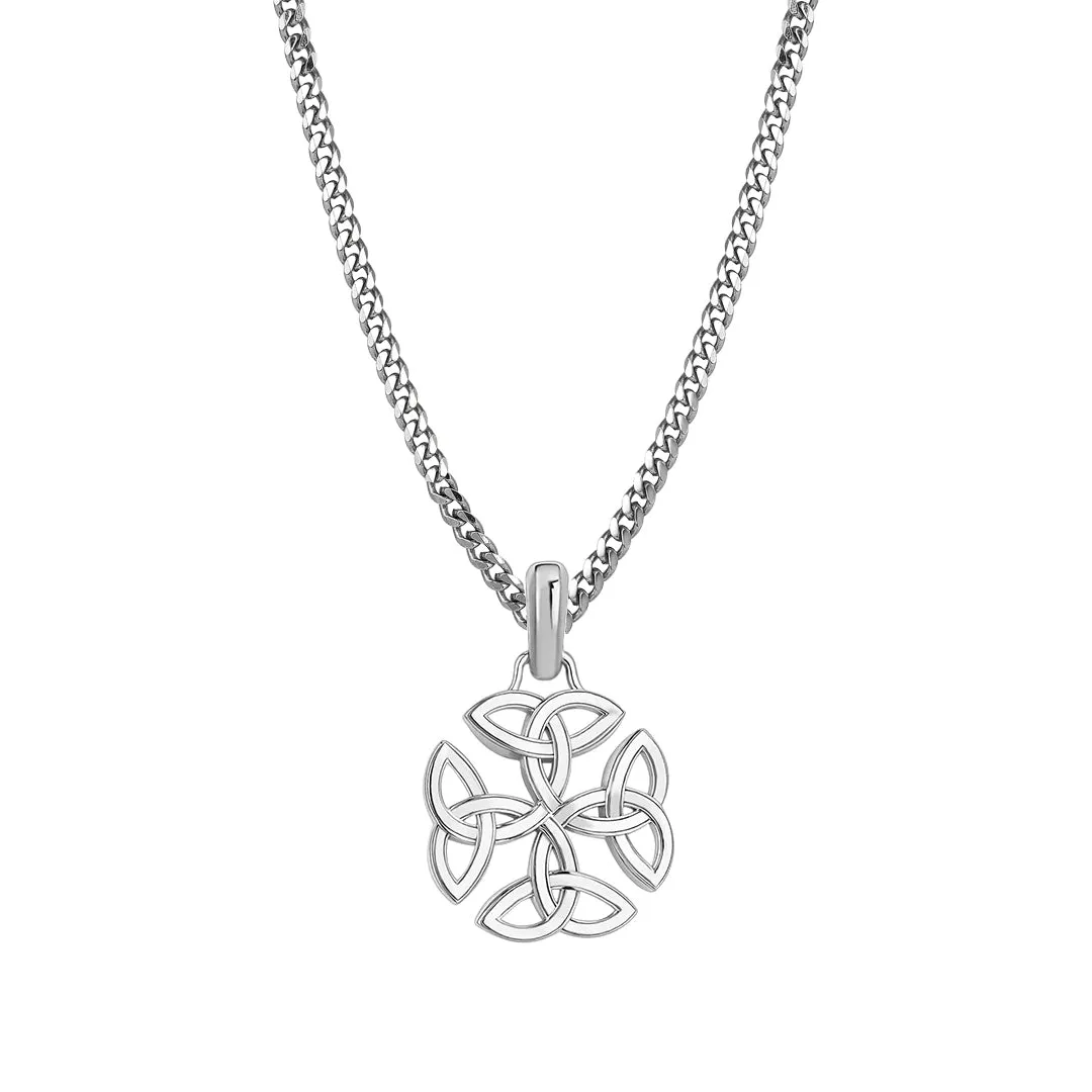 Celtic Dara Knot Necklace with Chain