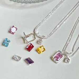 Colorful Gemstone Pendant Necklaces jltn0676