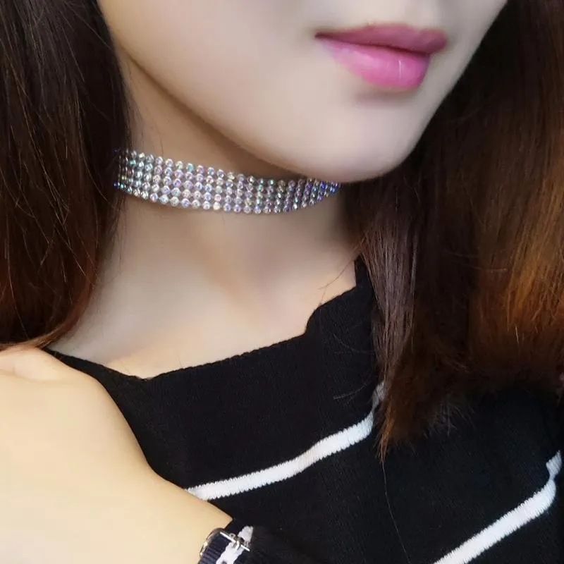 Crystal Rhinestone Jewelry Chokers Necklaces