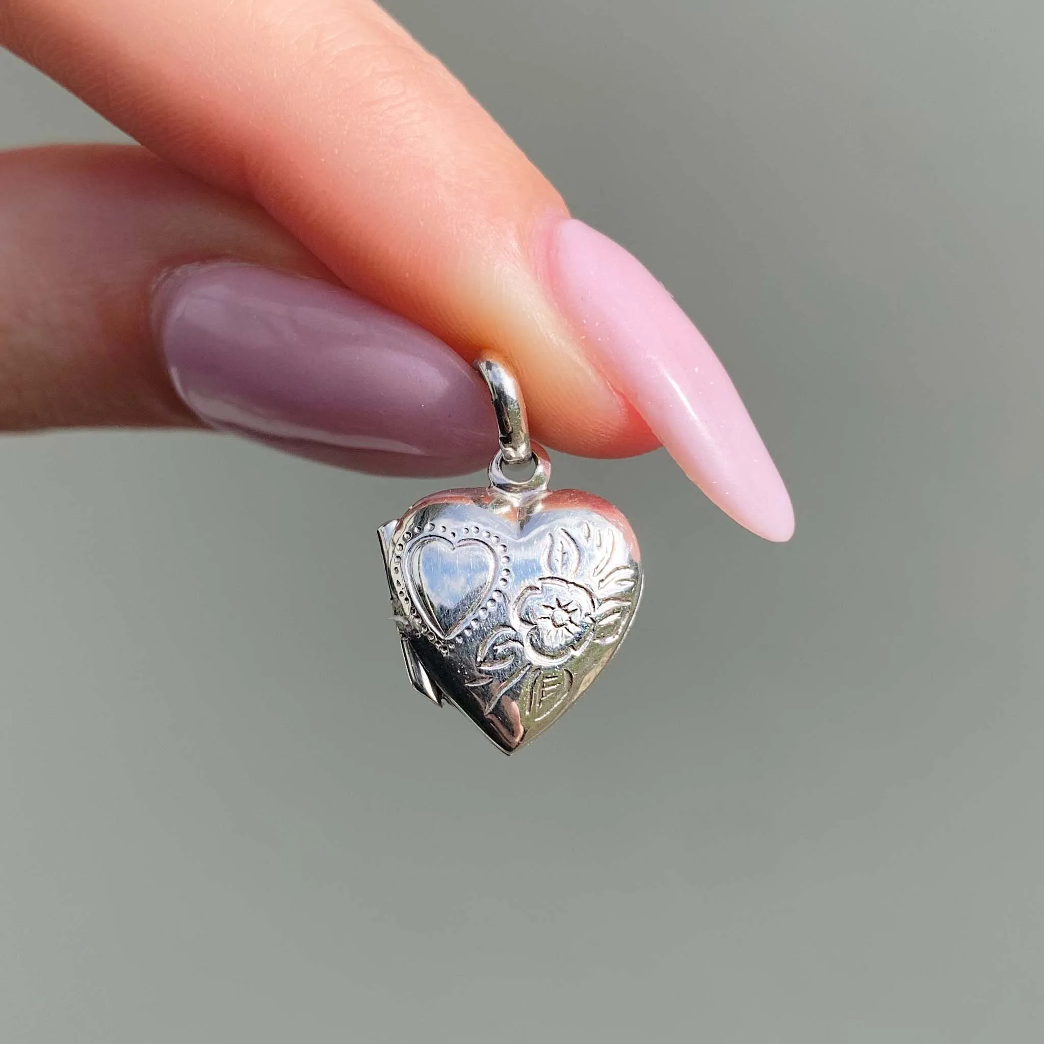 Dainty Heart Locket Necklace