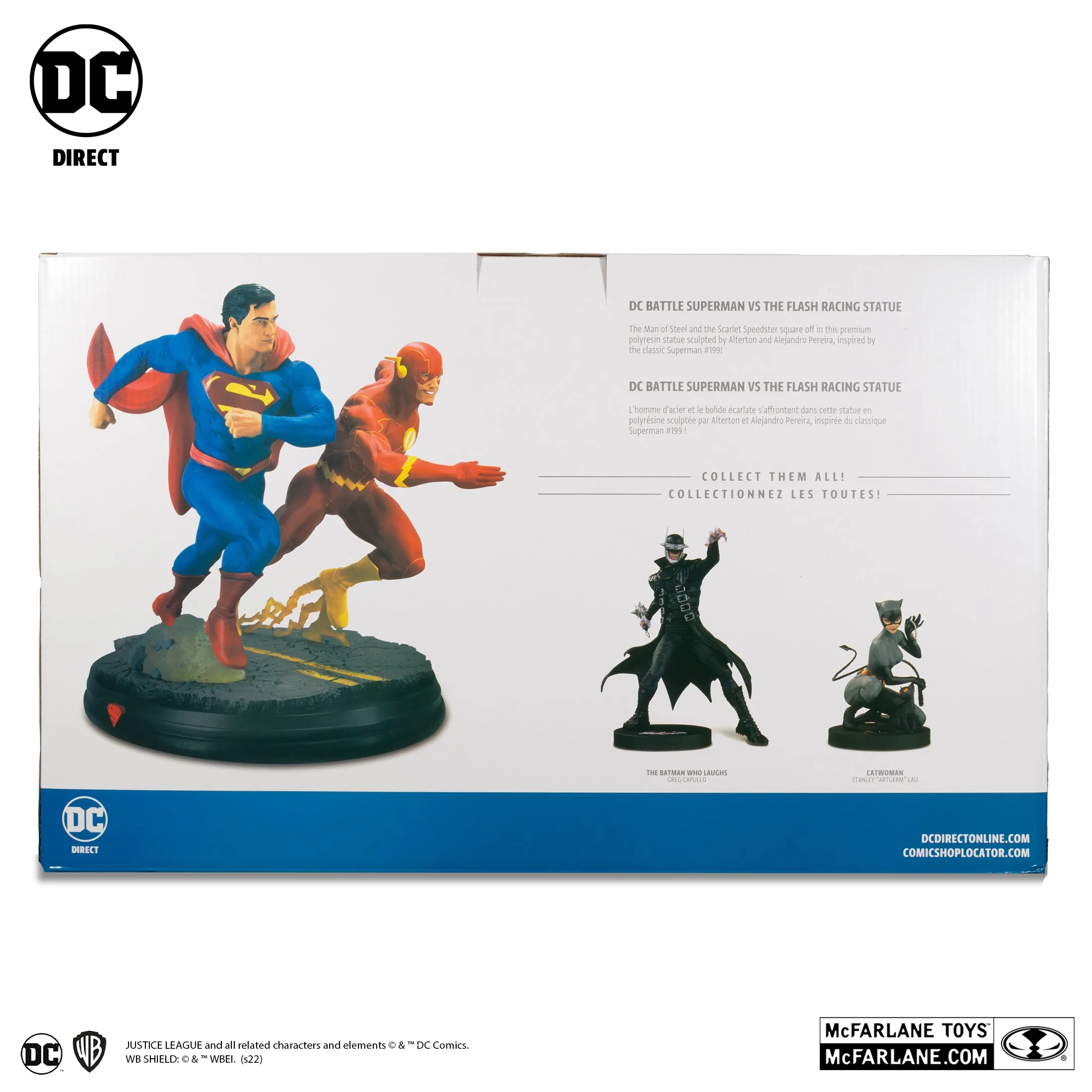 DC Battle Superman vs. The Flash Racing Statue (Limited Edition 5,000pcs) - McFarlane Toys