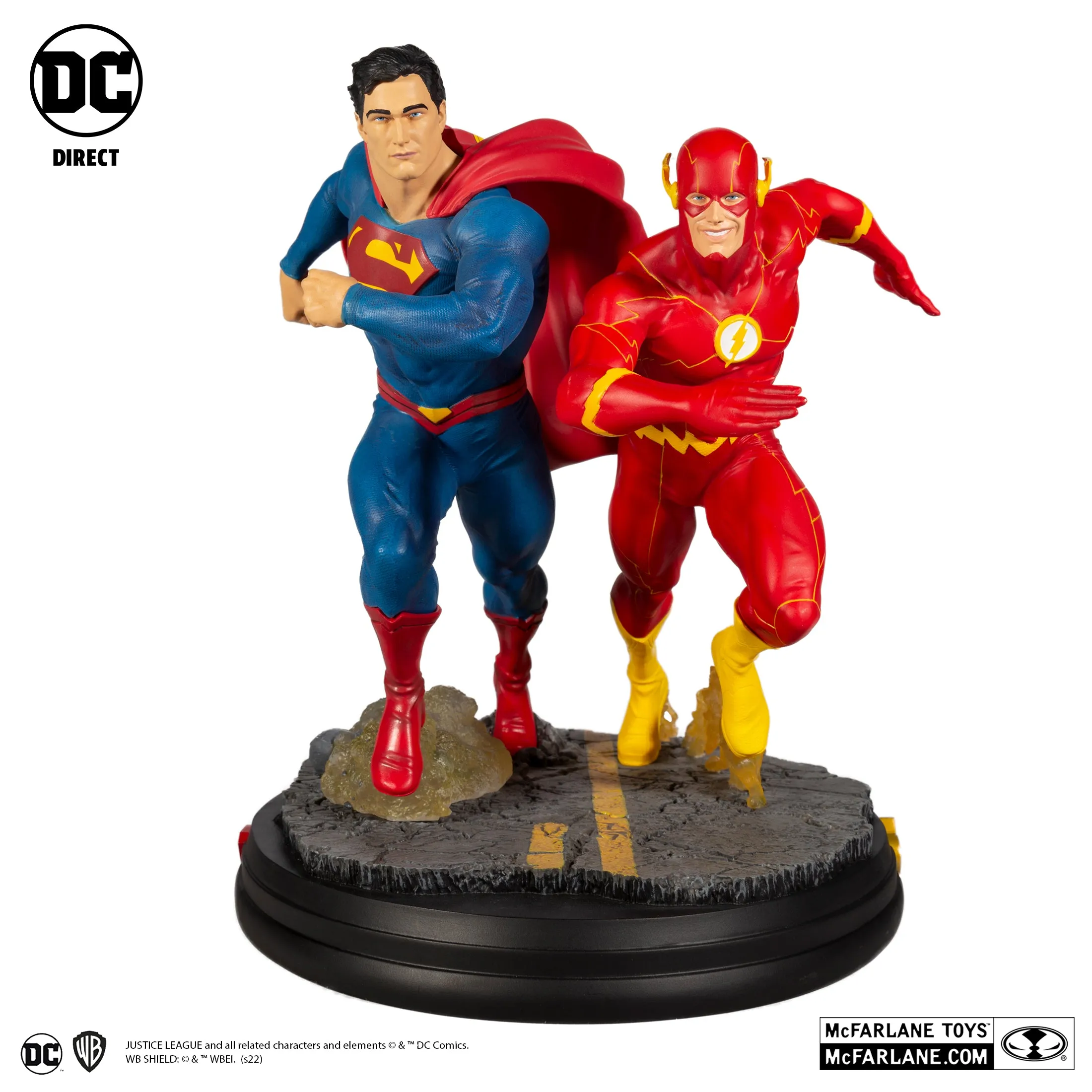 DC Battle Superman vs. The Flash Racing Statue (Limited Edition 5,000pcs) - McFarlane Toys