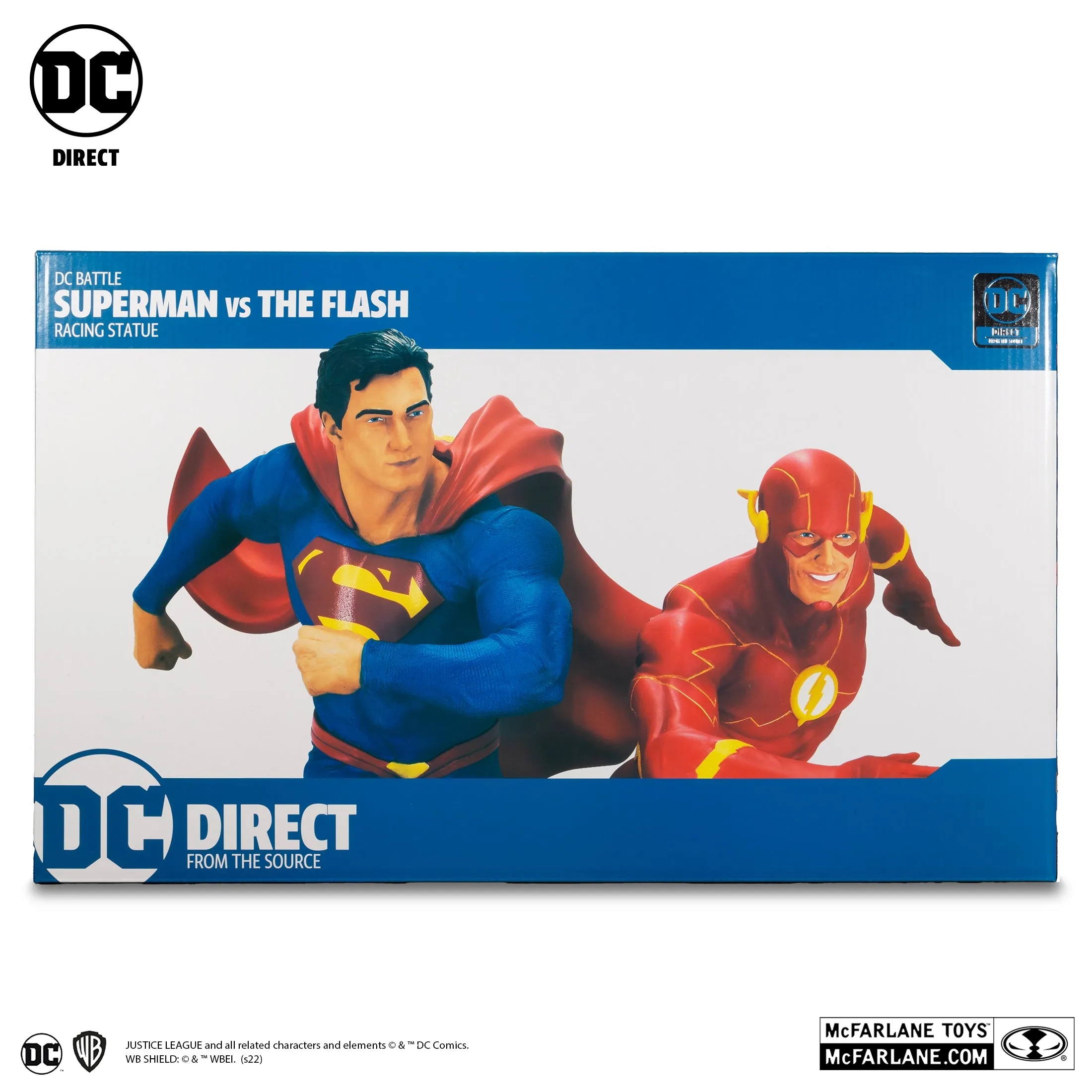 DC Battle Superman vs. The Flash Racing Statue (Limited Edition 5,000pcs) - McFarlane Toys