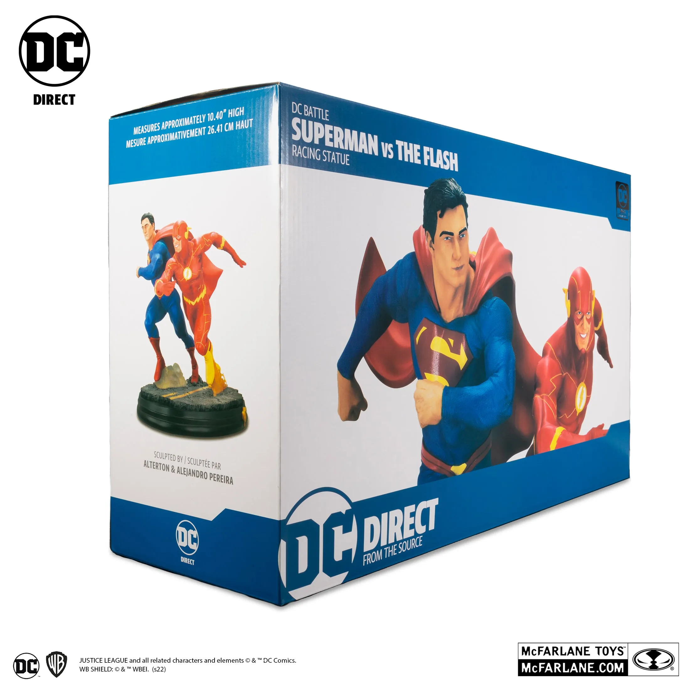 DC Battle Superman vs. The Flash Racing Statue (Limited Edition 5,000pcs) - McFarlane Toys