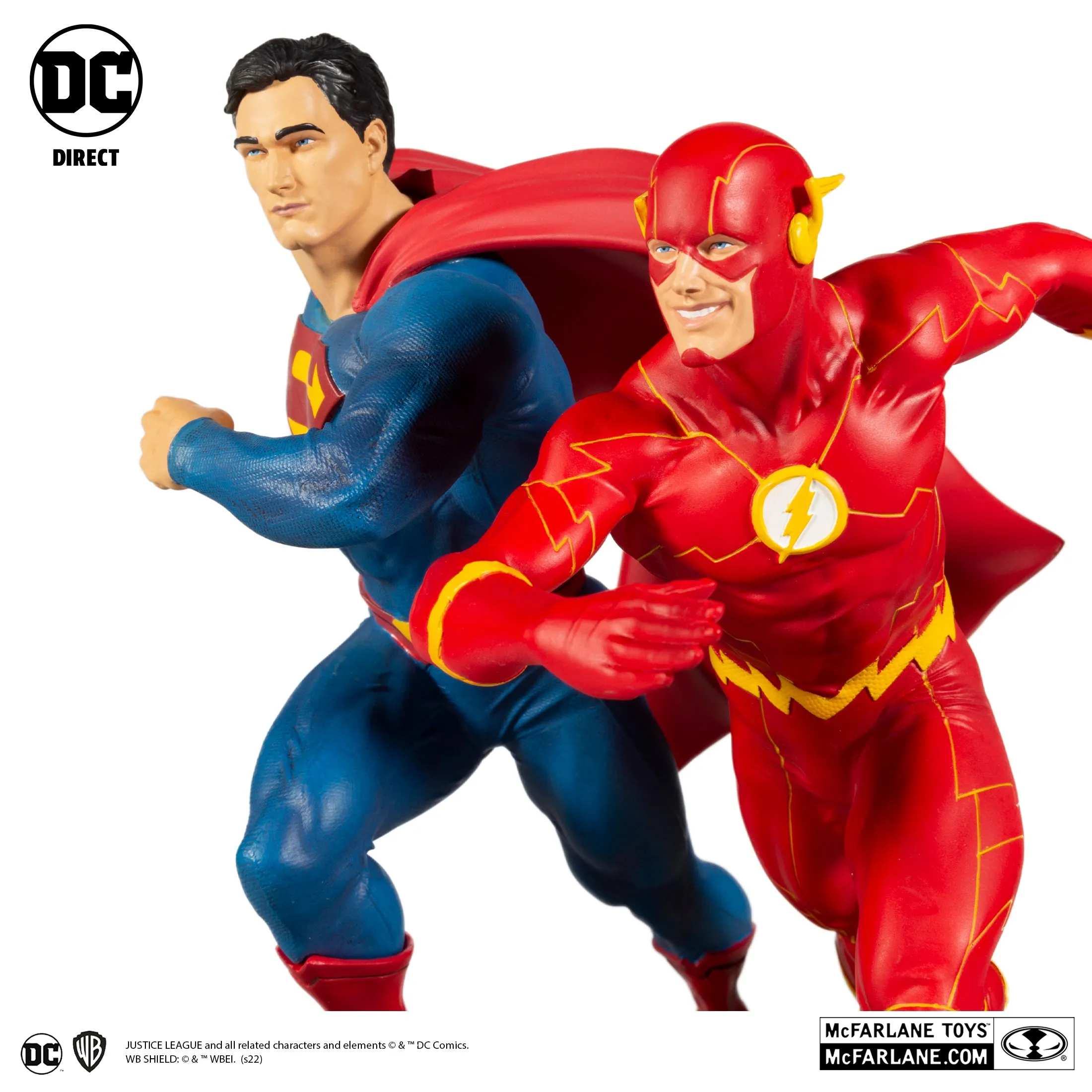 DC Battle Superman vs. The Flash Racing Statue (Limited Edition 5,000pcs) - McFarlane Toys