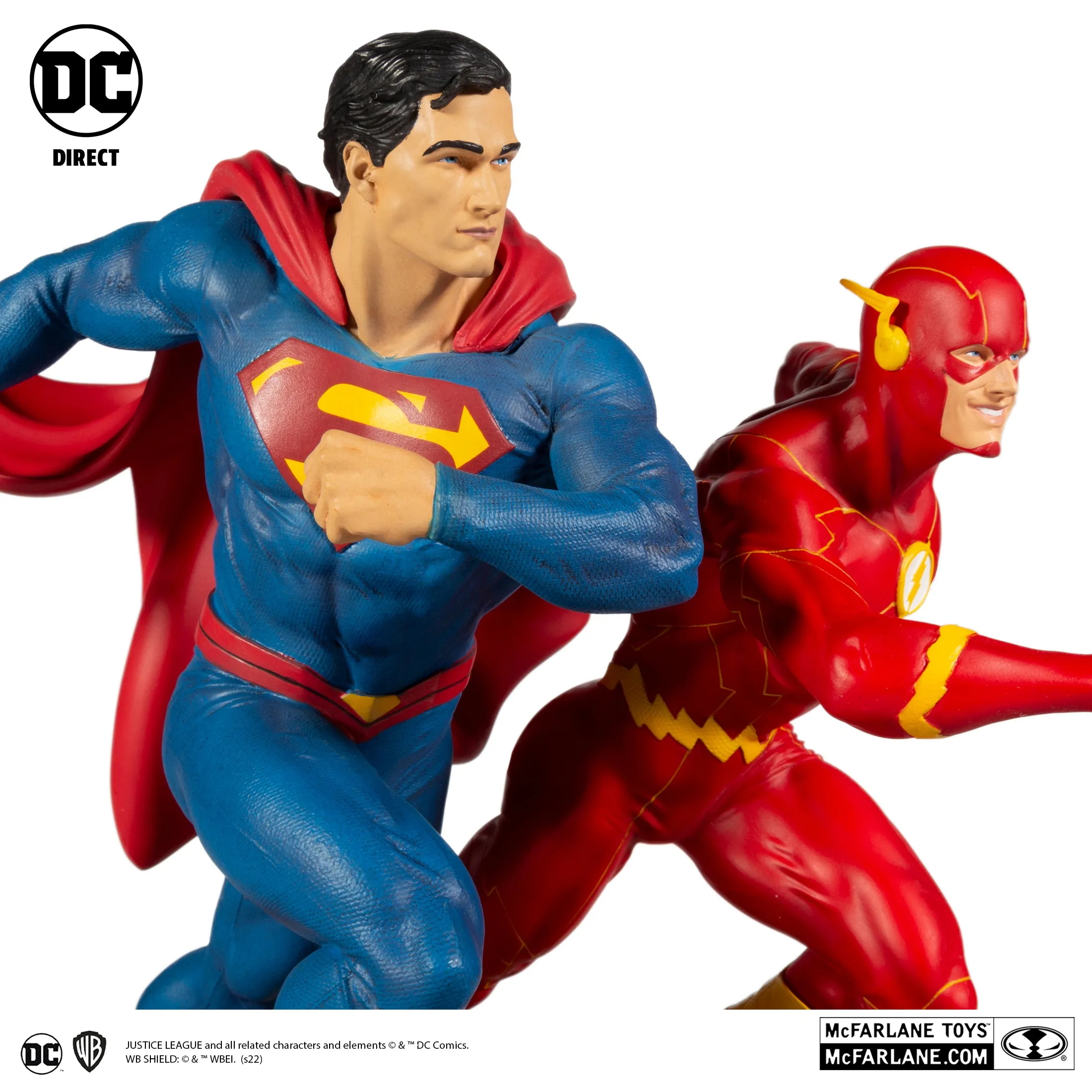 DC Battle Superman vs. The Flash Racing Statue (Limited Edition 5,000pcs) - McFarlane Toys