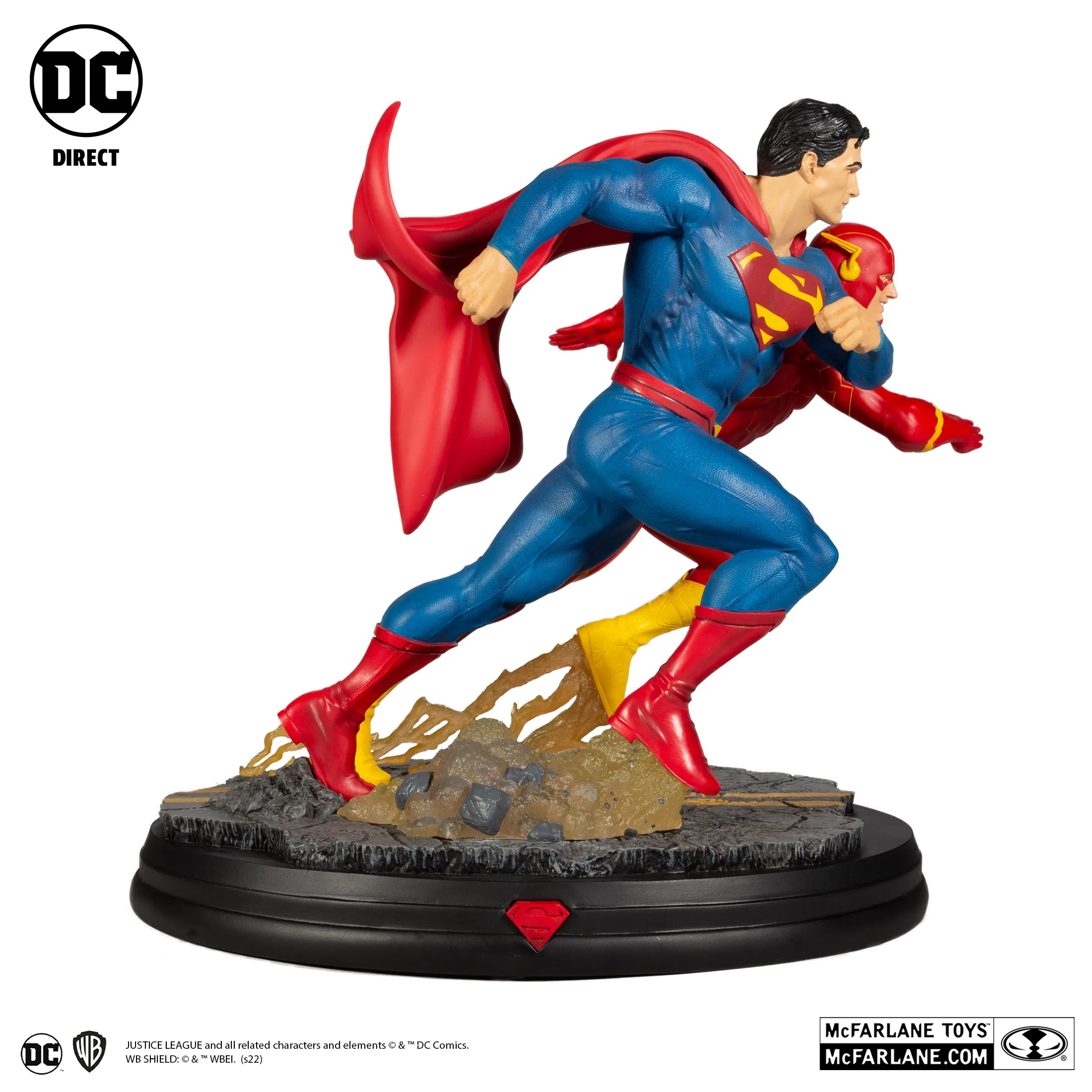 DC Battle Superman vs. The Flash Racing Statue (Limited Edition 5,000pcs) - McFarlane Toys