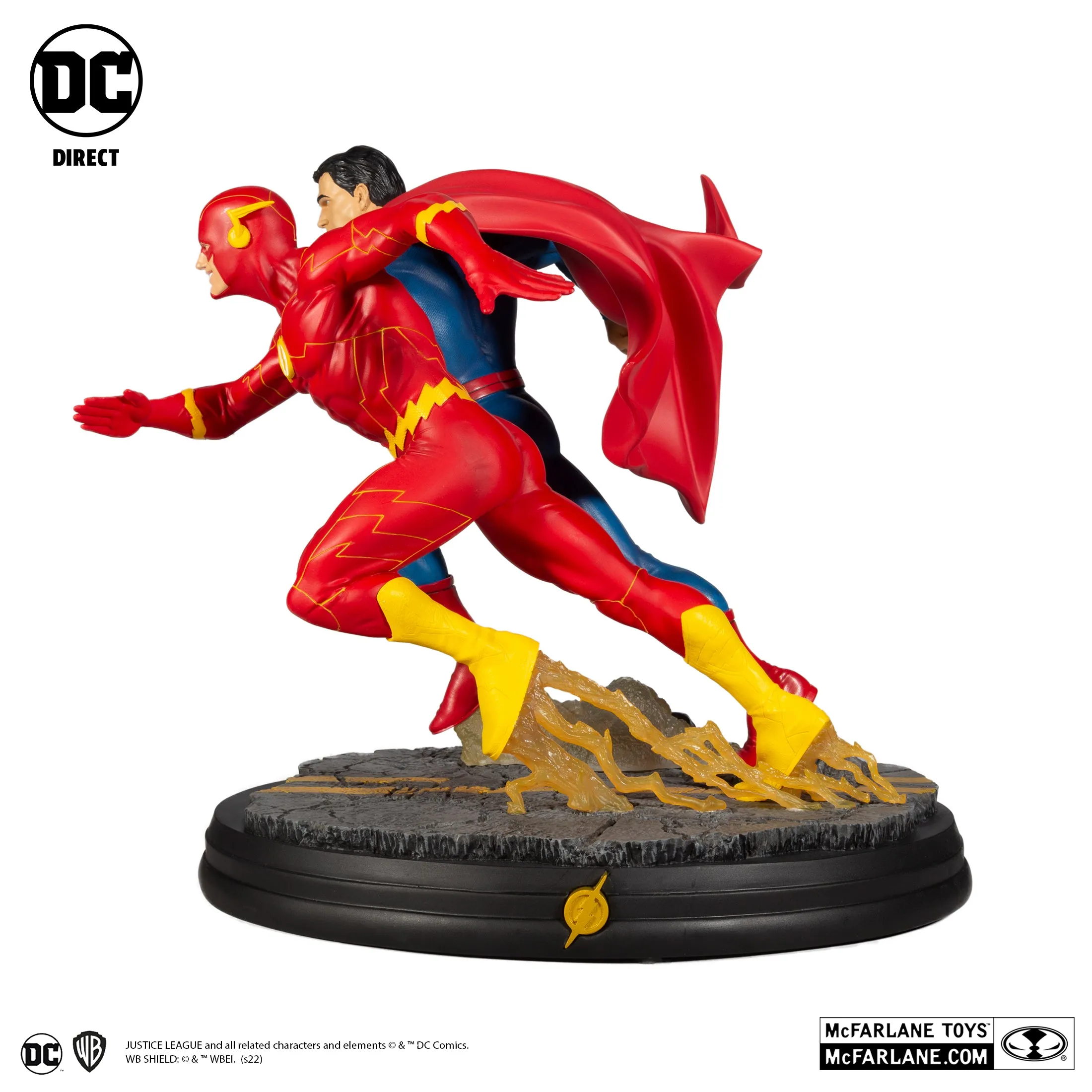 DC Battle Superman vs. The Flash Racing Statue (Limited Edition 5,000pcs) - McFarlane Toys