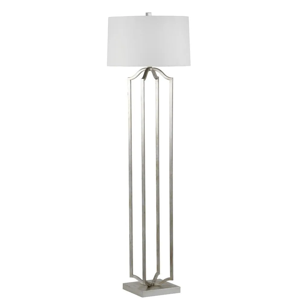 Deacon Floor Lamp - Silver Leaf