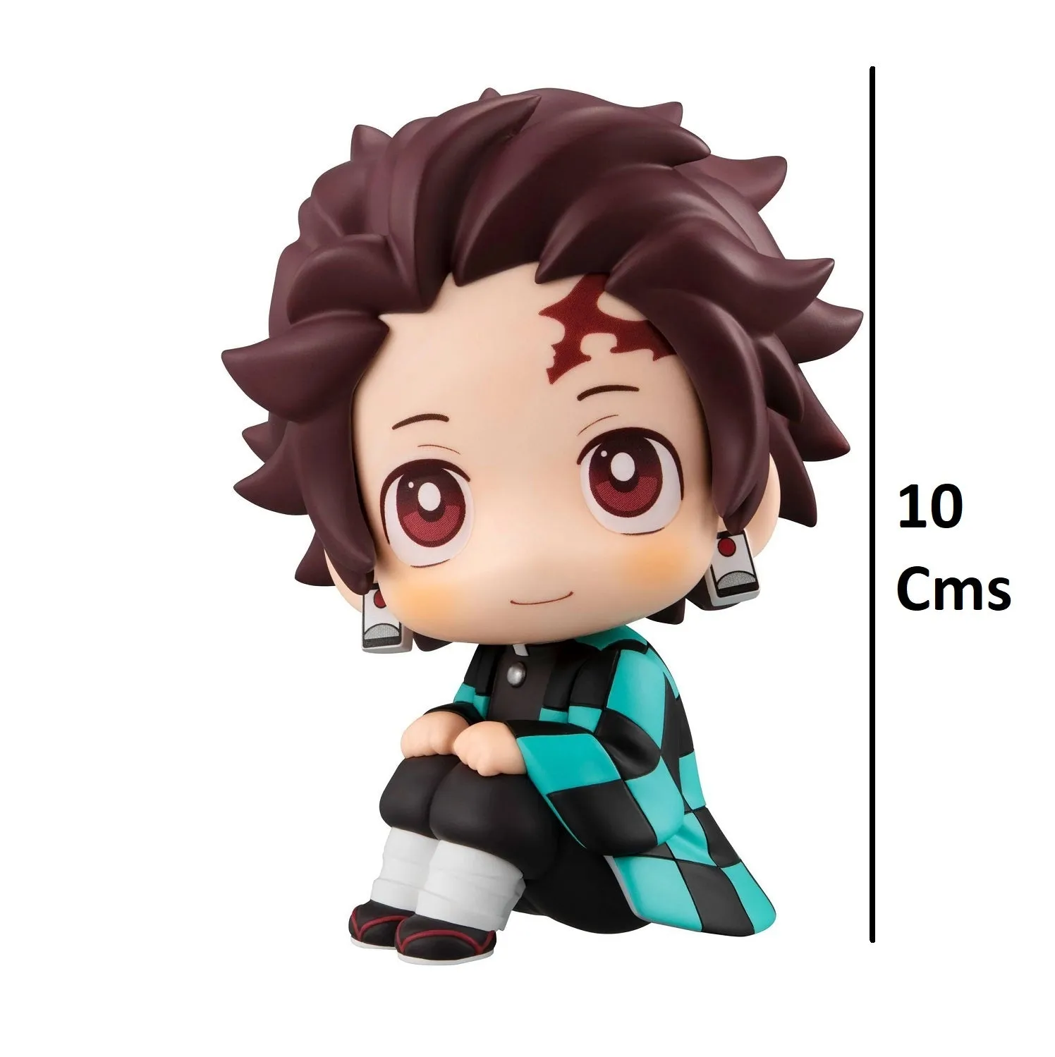 Demon Slayer | Tanjiro Kamado Sitiing Chibi Anime Action Figure | 10 Cms |