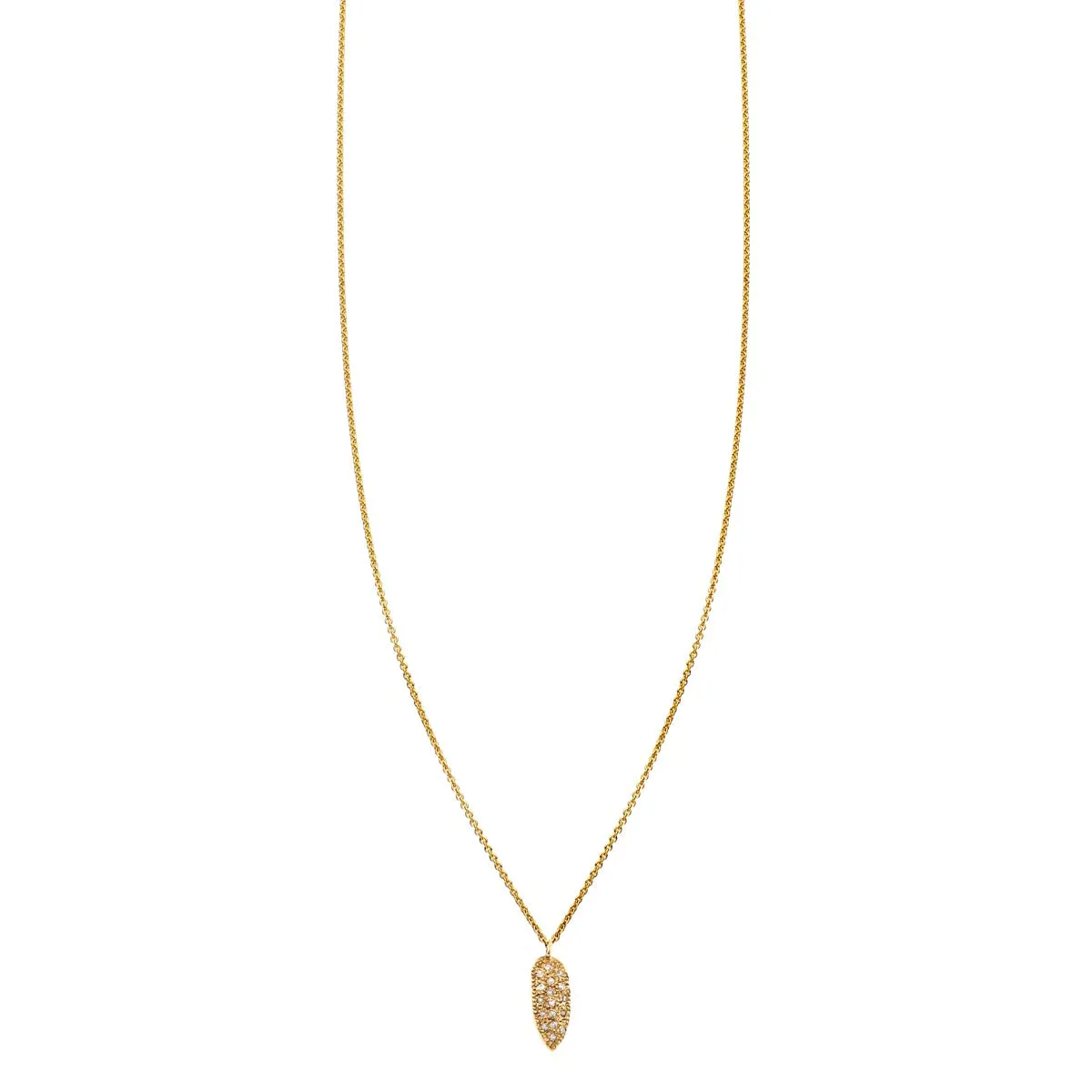 Diamond & Gold Chip Necklace