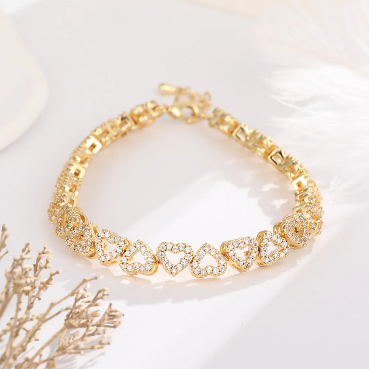 Diamond Heart Bracelet