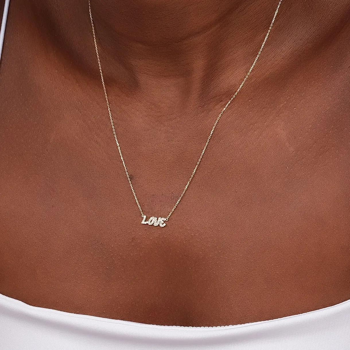 Diamond LOVE Necklace, Lulee