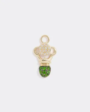 Diamond Scarab Beetle Charm