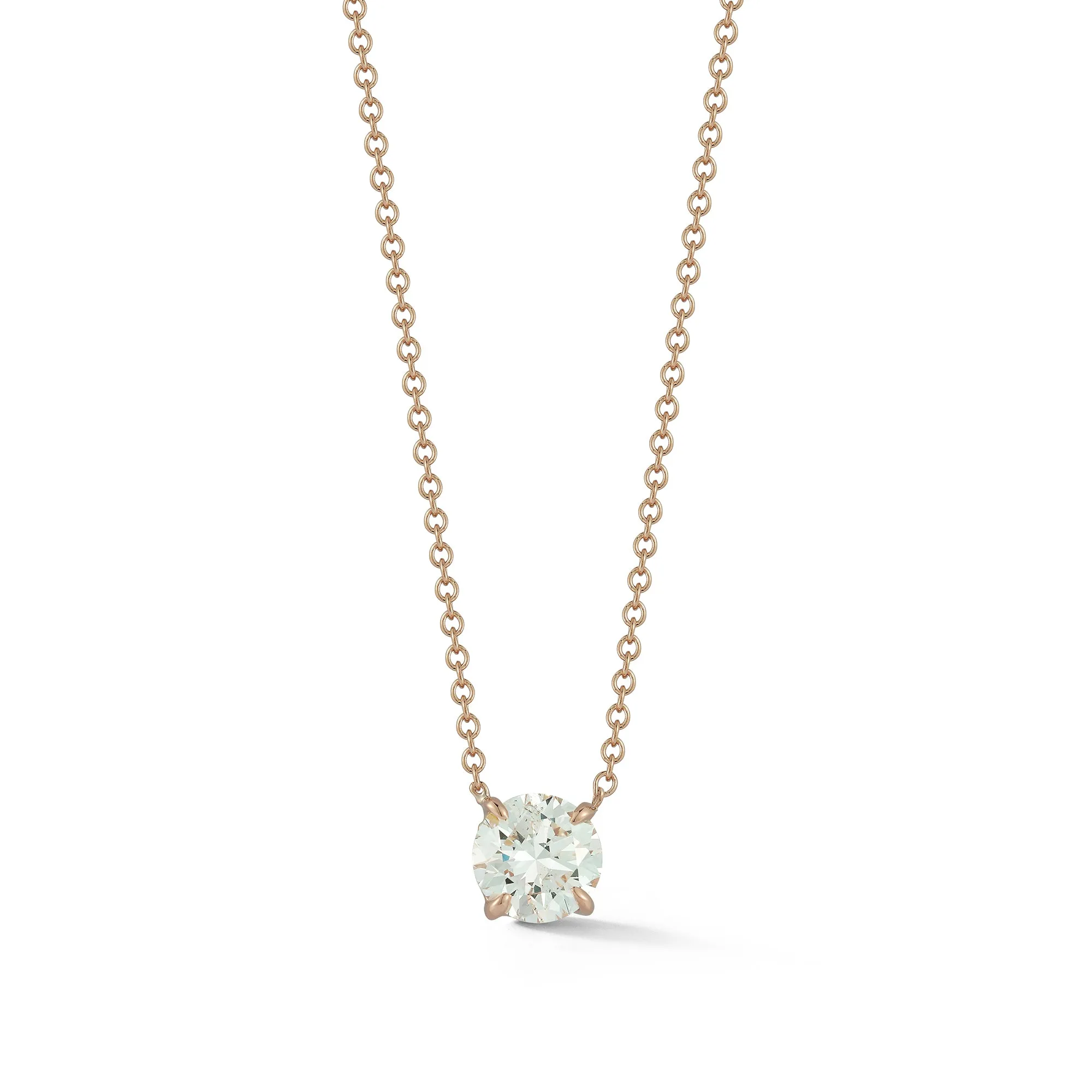 DRD 1.00 ct. Round Diamond Solitaire Necklace