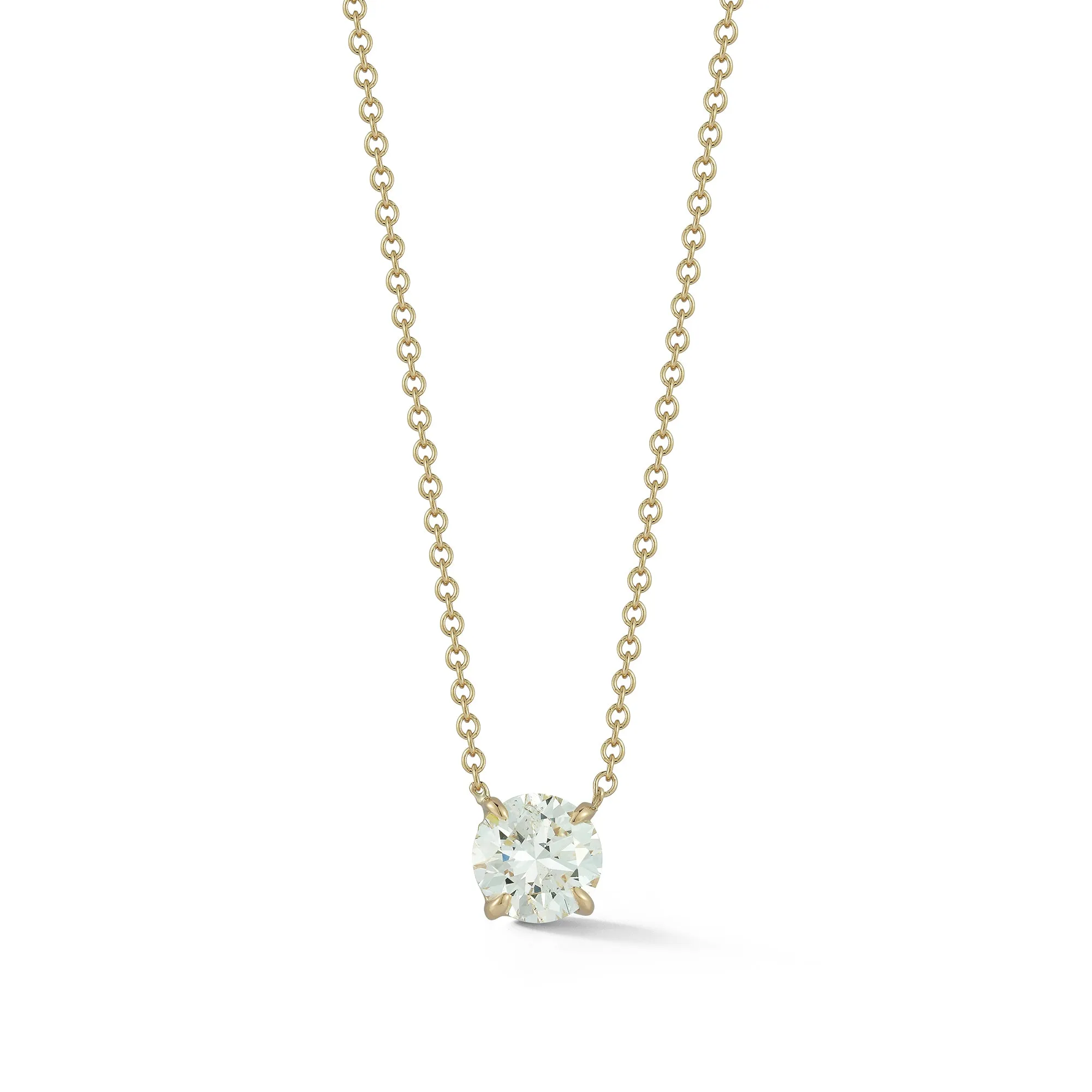 DRD 1.00 ct. Round Diamond Solitaire Necklace