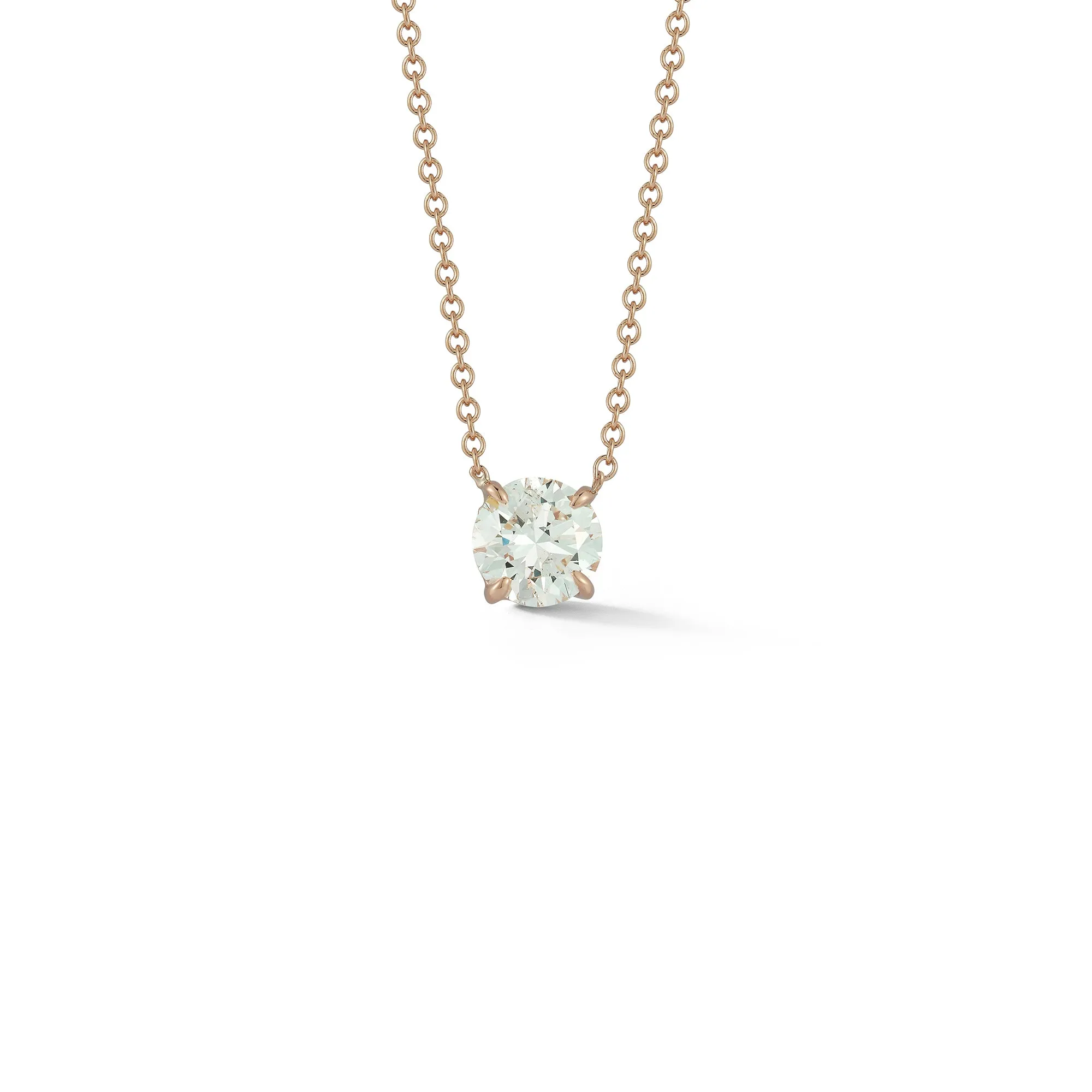 DRD 1.00 ct. Round Diamond Solitaire Necklace