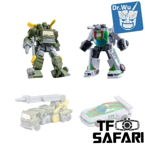 Dr.Wu & Mechanic Studio Extreme Warfare 4 Sets DW-E30 Iron Jack (Wheeljack) / DW-E24M Firefighters (Inferno SG Shattered Glass)  2 in 1 set 4.5cm