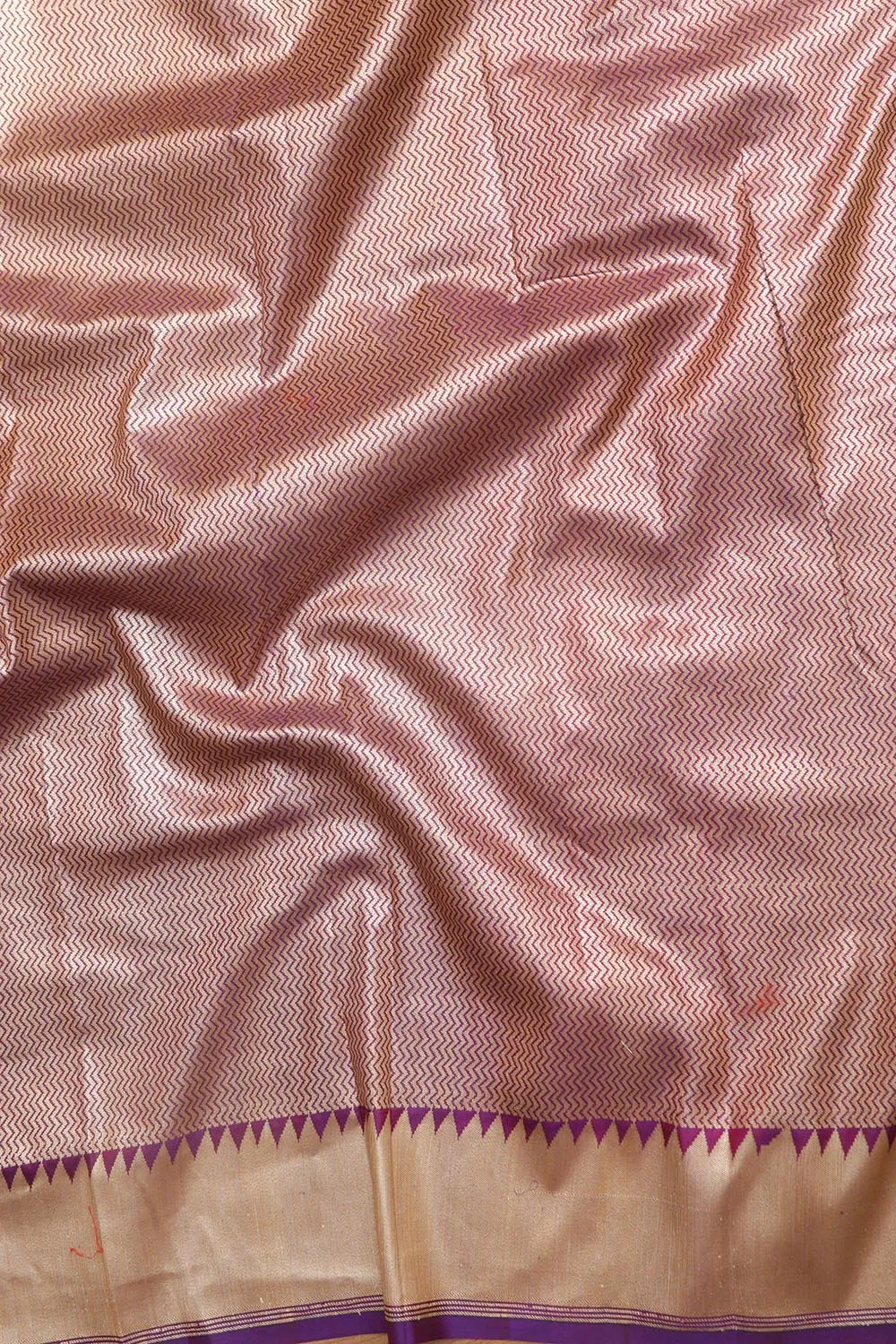 Exquisite Pink Banarasi Handloom Pure Katan Silk Meenakari Saree